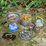 Outdoor Cooking Pots Pans cokking food