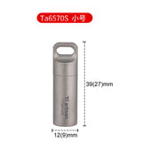 Mini Sealed Waterproof Pill Box Pure Titanium Perfume Storage Case