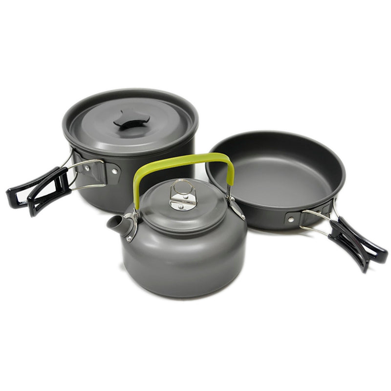 1.2l Aluminum Camping Kettle, Outdoor Portable Hard Oxidation Coffee And  Tea Pot, For Camping And Hiking