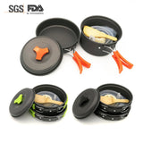 Camping Cookware Bowl Pot Pan Cooking System Outdoor Cooker 