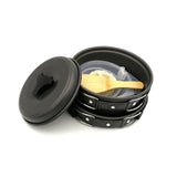 Camping Cookware Bowl Pot Pan Cooking System Outdoor Cooker 