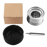  portable camping hiking stainless steel card wood stove