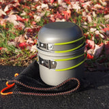 Camping Hiking Foldable Cookware Set Pot Pan