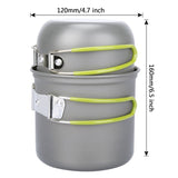 Camping Hiking Foldable Cookware Set Pot Pan