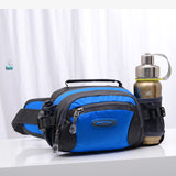 Waterproof waist bag with two water bottle holders for camping wanderlust
