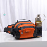 Waterproof waist bag with two water bottle holders for camping wanderlust