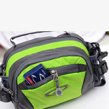Waterproof waist bag with two water bottle holders for camping wanderlust
