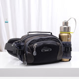 Waterproof waist bag with two water bottle holders for camping wanderlust