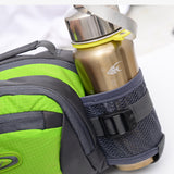 Waterproof waist bag with two water bottle holders for camping wanderlust